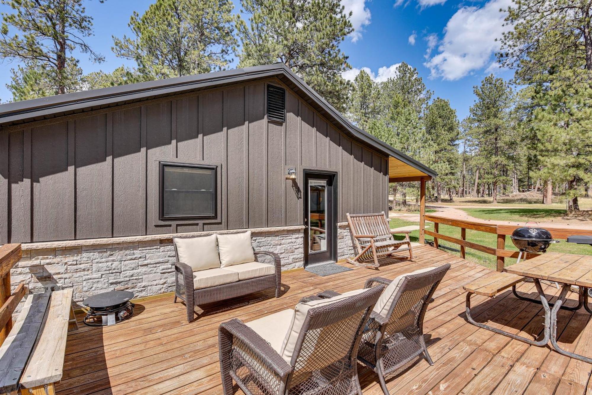 Private Black Hills Home With Corral Horses Welcome Custer Esterno foto