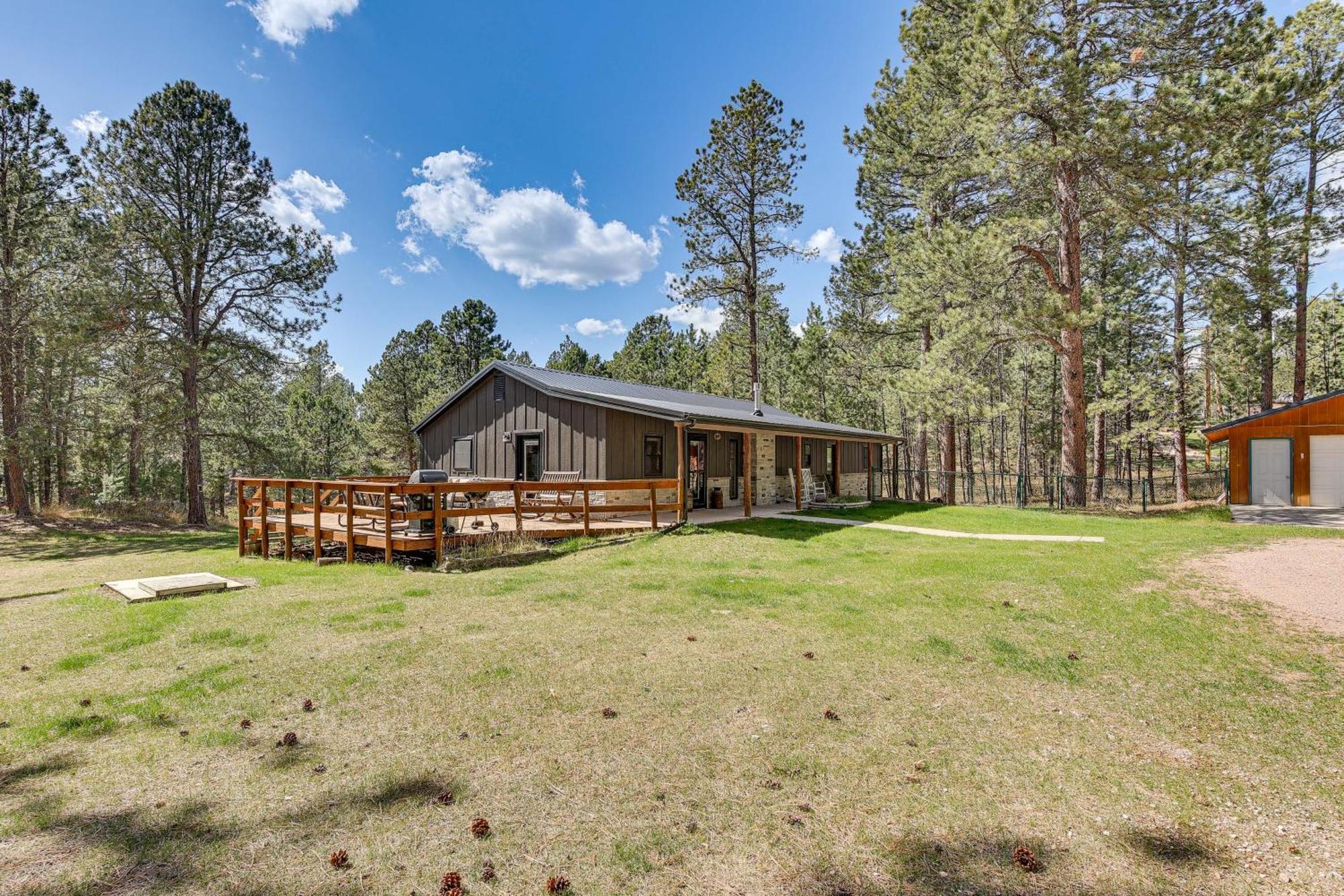 Private Black Hills Home With Corral Horses Welcome Custer Esterno foto